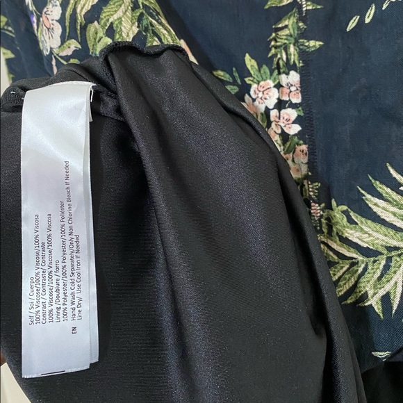 Floral Strappy Black Dress - Picture 10 of 10